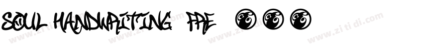 soul handwriting_fre字体转换